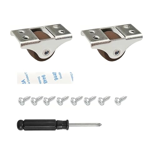 Ruedas de goma rígidas, 0,5 pulgadas, ruedas fijas for carro pequeño con cajón