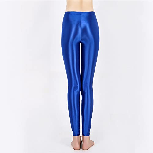Image of cloudmall Women Sexy Semi Opaque Pantyhose Running Tights Yoga Leggings Oil Shiny Stocking