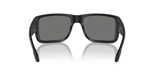 Native Eyewear Men's Badlands Rectangular Sunglasses, Matte Black/Grey Polarized, 58 mm4