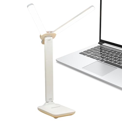 Buhygn Lámpara de escritorio con tecnología LED, lámpara de escritorio con 3 modos de iluminación, lámpara LED portátil con función plegable, fácil de usar, agradable a los ojos, 46 x 34 cm, base