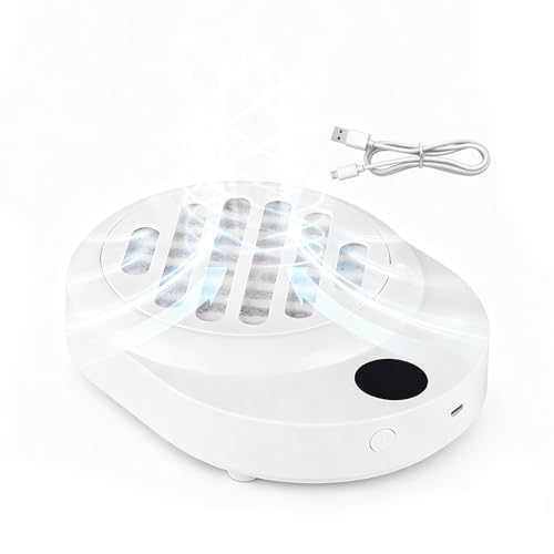 Aspirador de polvo para uñas recargable y silencioso para manicura en casa