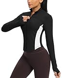Praktischer Zipper-Verschluss: Diese damen sportjacke verhindert druckstellen bei intensiven bewegungen wie sprints oder klimmzügen – sogar bei hautengem layering über kompressionsshirts.