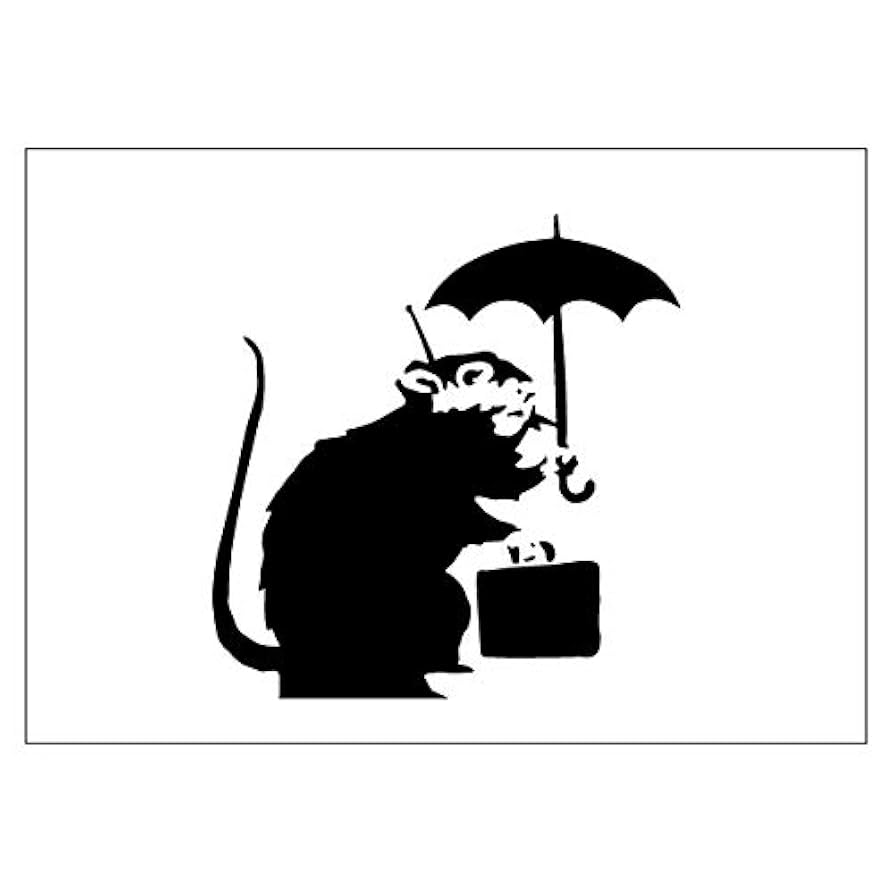 アートポスター/バンクシー・GET OUTネズミ Amazon.co.jp: アートパネル バンクシー Banksy ネズミ アート
