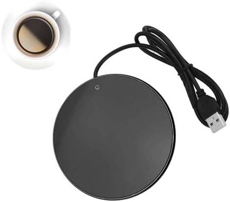 3 Levels Temperature Smart USB Heating Coaster Coffee, Tea & Appliances Beverage Warmers (Black)