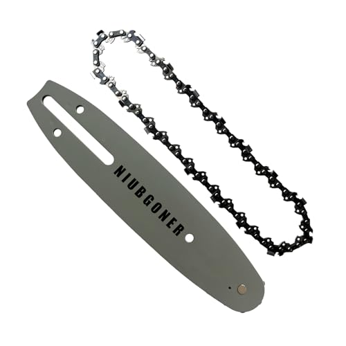 NIUBGONER 8 inch Chainsaw Guide Bar and chain For Ryobi