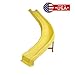 Swing-N-Slide WS 8339 Side Winder Curved Plastic Slide for 4' Decks with Safety Handles, Yellow