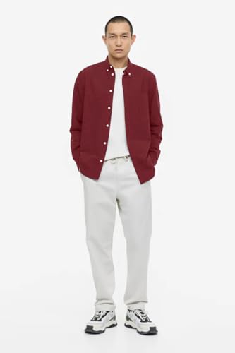 Image of BE ACTIVE Men's Oxford Cotton Lycra Casual Shirt || Men Stylish Shirt || Full Sleeves || Simple Shirt for Men || Timeless Style & Comfort