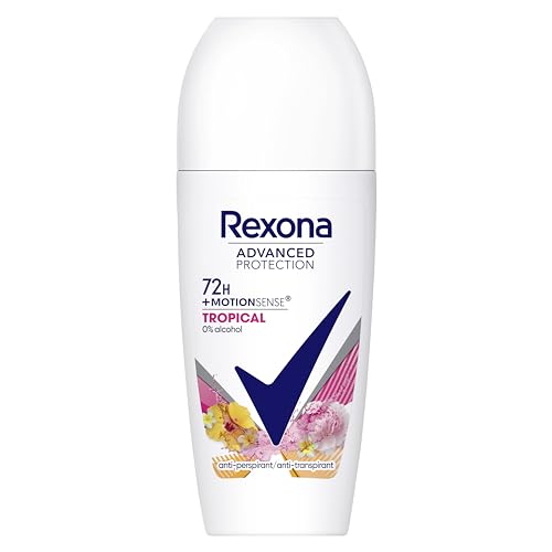 Rexona Advanced Protection Desodorante Antitranspirante roll-on para Mujer perfume TROPICAL 72h 50 ML