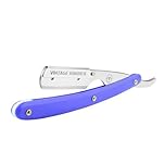 VINTAGE BARBER LONDON Cut Throat Razor - Premium Single Blade Straight Razor for Professional Barbers and Grooming Enthusiasts, Durable and Precise Shavette for Perfect Shave, Stainless Steel, Men