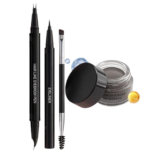 Lápiz de Cejas | A Prueba de Manchas y Punta Fina de Precisión - Kit Definer de Maquillaje para Cejas de Mujer | para Deporte Exterior Boda Viajes Cita Fiesta y Transporte Público