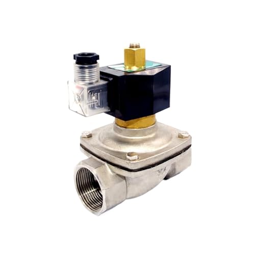 Électrovanne 24V 40mm normalement ouverte en acier inoxydable SS304 BSP 1,5 pouce