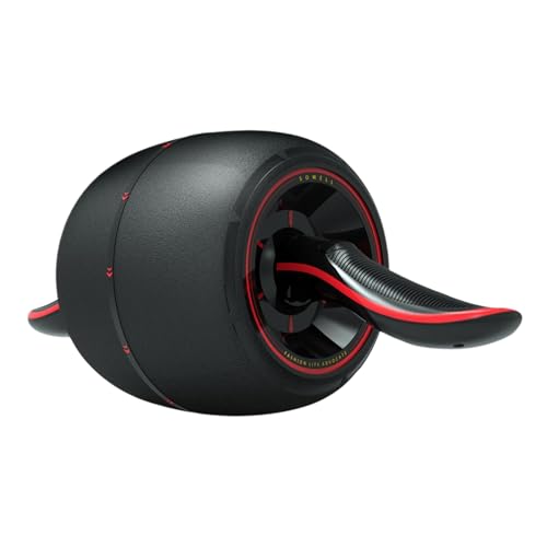 Rueda de ejercicio central, rodillo abdominal, entrenador de fuerza muscular, equipo de entrenamiento silencioso de rebote automático, accesorio de gimnasio en casa para tonificar abdominales con