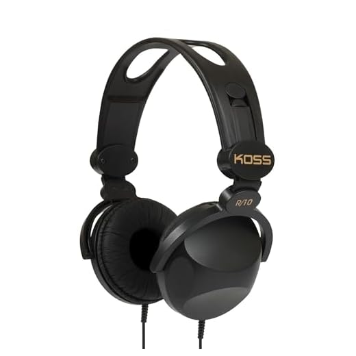 Koss R-10 Fones de ouvido supra-auriculares | Preto | Cabo de 2,4 m | Leve
