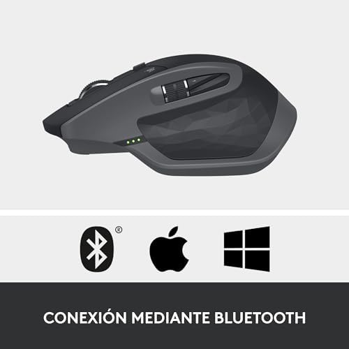 Logitech Mx Master 2S Wireless Mouse, Nowa Mistrzyni Możliwości, Wersja 2020, Pc/Mac/Chromebook/Ipad - Szary,910-005966