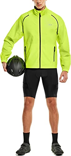 Tsla MET12 Men'S Cycling Jacket With Removable Sleeves, Reflective Vest Windbreaker, Lightweight Waterproof Running Jackets thumb #2
