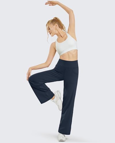 Promover Wide Leg Pants Woman Yoga Pants with Pockets Stretch Loose Casual Lounge Sweatpants Petite/Regular/Tall4