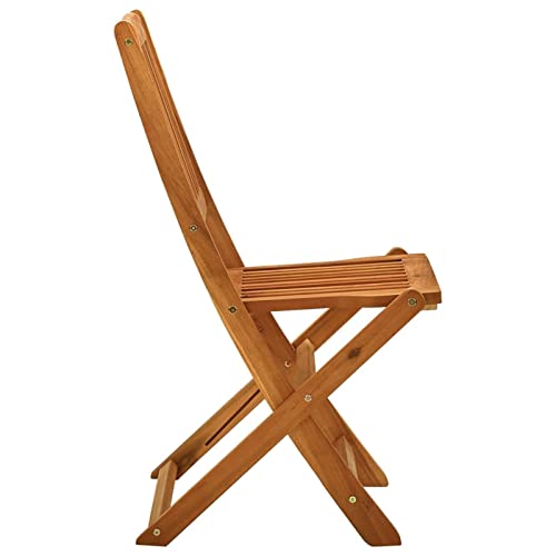 Chaises de jardin pliables en bois d'eucalyptus noble et design durable