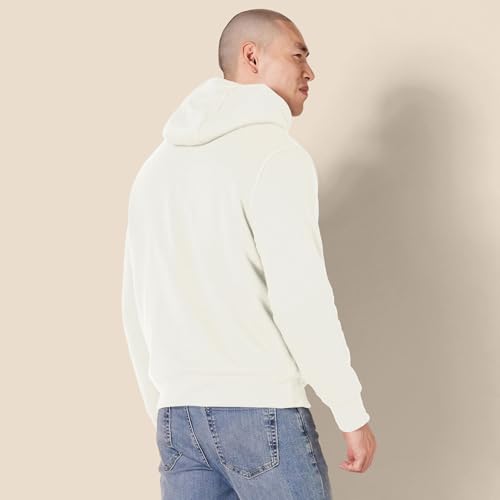 Amazon Essentials Men's Regular Fit Sherpa-Lined Pullover Hoodie, Off-white, X-Large by Amazon Essentials - Used condition - US$19.03