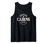 Vêtements Cairns Designs de Cairns Australie. Logo Cairns Australia. Souvenir de Cairns Impression graphique Throwback Cairns Australia.