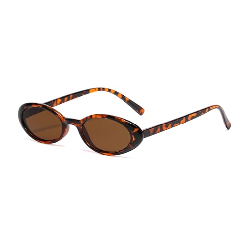 YAMEIZE Rétro Petit Ovale Lunettes de soleil pour - Femmes Hommes Lunettes Ovales Classiques Vintage Outdoor