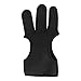 Fabater Archery Gloves, Lightweight and Flexible 3 Finger Archery Gloves Professional for Aiming Shooting (L)