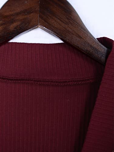 Little Toddler Kids Girls Cardigan Sweater Long Sleeve Knitted Ribbed Jacket with Belt3