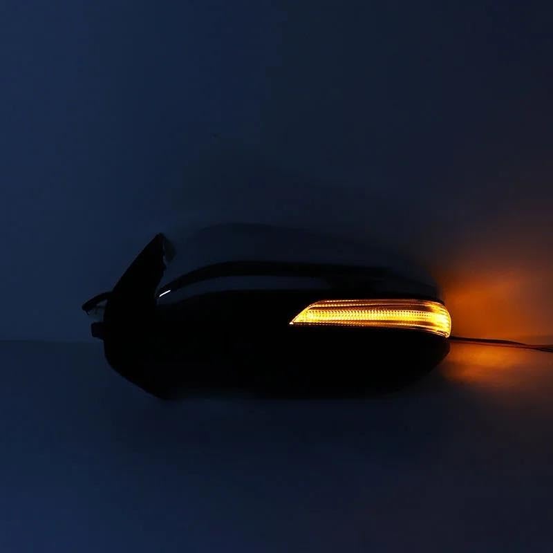 Door Wing Mirror Car Accessories Side Rearview Mirror Assembly Electric Folding Turn Signal for Toyota for Hilux 2015-2020 Rearview Mirror Assy(Chrome,3 Wire Left)