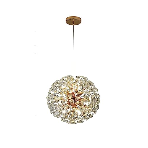 Grand Éclairage Suspendu en Cristal de Luxe Finition Chromée G9 - 2