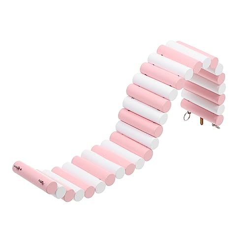 HANABASS Hanging Hamster Swing Toy Cork Ladder Decorative Pet Accessory Ideal for Small Pets 2 Colors