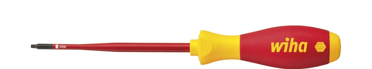 Wiha Black 2.3Mm X 100Mm Softfinish Vde Insulated Slimfix Square Robertson Screwdriver #1 1000V Ac