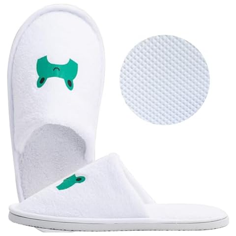EQLEF Kids Travel Slippers with 7mm Soles Cover