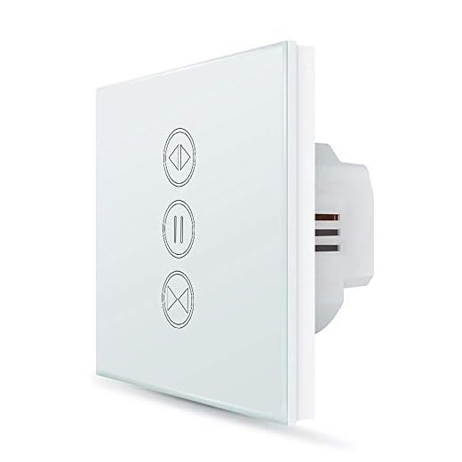 LoraTap Interruptor Persianas WiFi, Interruptor Táctil de Pared para Cortina Eléctrica, Control de Voz con Alexa Echo y Google Assistant, Interruptor Temporizador para Motor del Obturador