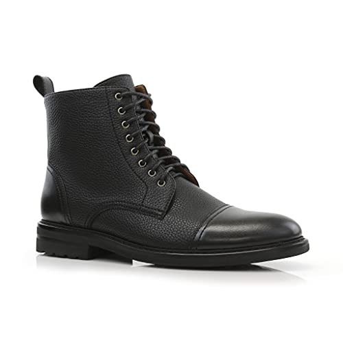 Image of Polar Fox Men's Ankle Dress Boots | Lace-up Casual Fashion Boot Collection | Cap Toe & Plain Toe Styles |