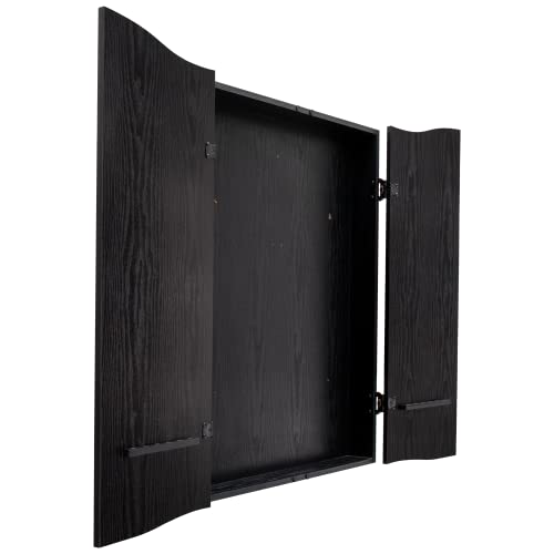 DMI Sports Black Dartboard Cabinet for Arachnid Electronic Dartboards (15.5) | Dartboard Not Included