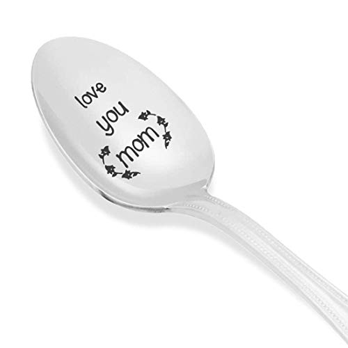 Love You Mom - Gifts For Mom - Birthday Gifts For Women - Coffee Spoon Mom Gift - Engraved Spoon - Stainless Steel - Birthday Gifts - Mothers Day Gifts - Spoon Gift By Boston Creative Company#Sp_041 #TOP1