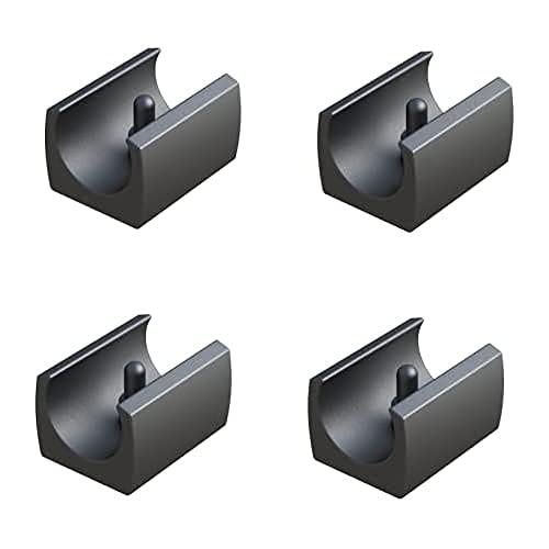 cyclingcolors 4 x clamp shell gliders, chair leg caps, foot plugs, furniture gliders, plastic chair furniture feet, round