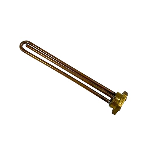 SPEEM | Resistencia Termo Electrico Vaina Cobre Rosca 1 1/4 1200w 220v Standard | Resistencia para calentador electrico | Para acumulador y caldera de agua eléctrica | Resistencia para termo electrico