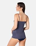 Bellivalini Damski podkoszulek z wiskozy BLV50-218 (Jeans, XL)