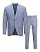 Produktbild JACK&JONES Herren JPRRIVIERA Linen Suit Slim SN PLS Anzug, Chambray Blue/Fit:Slim FIT, 68 Grande Taille