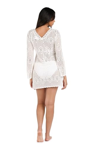 Waverly Covers Crochet V-Neck Dress Cover Up - Ivory4