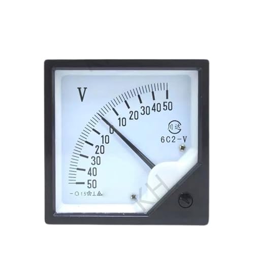 Tipo de puntero 6C2 DC voltímetro positivo y negativo de corriente continua