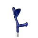 Krücke, Höhenverstellbar, ergonomische Manschette, Aluminium, Blau, Evolution Fun
