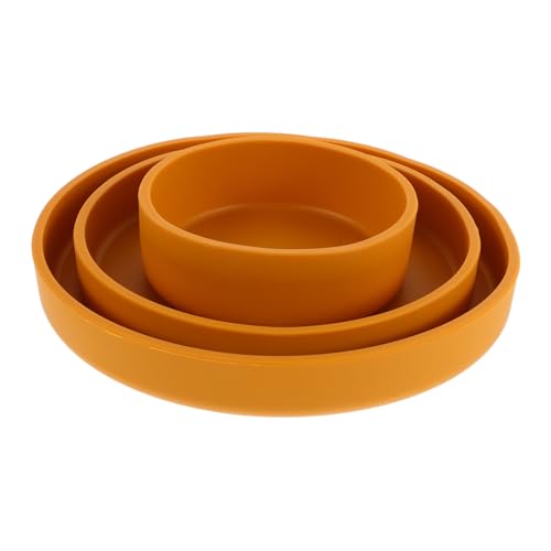 Toyvian Platos Y Tazones De Silicona Para Bebés Tazones De Cereales Y Platos Para Aperitivos Vajilla De Silicona Para Juego Redondo De Alimentación De Bebé 3 Uds