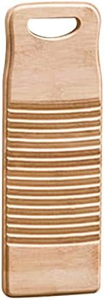 Washboard for Laundry, Septcity Clothes Wash Boards-old Fashioned Hand Washer for women School Home Durable Wood Anti-slip Bamboo Household Tools Vintage Decor(15.7 * 5.9 * 0.7 Inch)