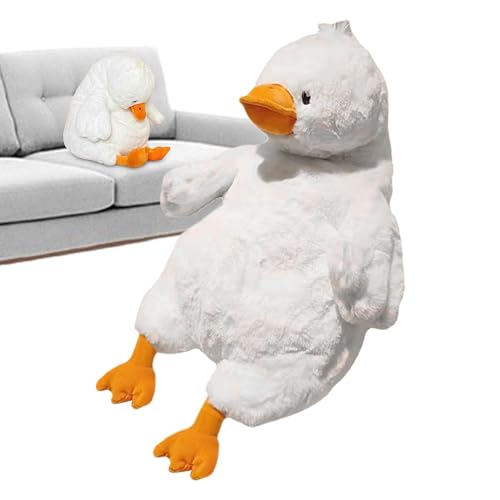 Peluche de pato - Peluche de pato de peluche, Almohada de peluche de pato suave de dibujos animados | Cojín de apoyo cálido y cómodo, cojín decorativo para sofá cama, decoración del hogar