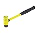 Aexit Black Yellow Hammers Home Hand Tool 2.3cm Head Dia 22cm Long Rubber Claw Hammers Mallet Hammer