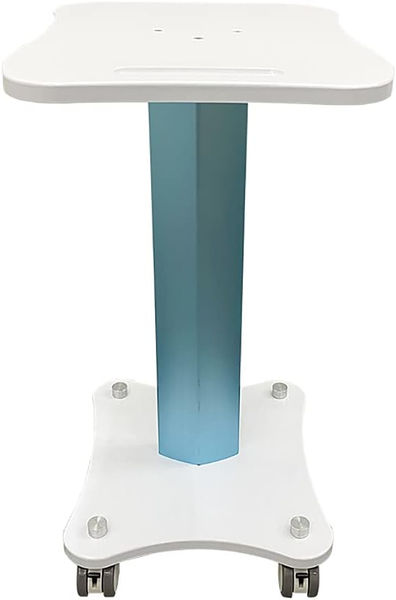 Pedestal Storage Shelf High end Cart Beauty Salon Trolley Metal Support Rod Unobstructed Wooden Panel Two Colors are Available Well Made Load Bearing 75kg (Blue)