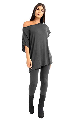 T-shirt ample ensemble 2 pièces noir pour look urbain M