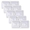 Leisure LED 5 Pack RV LED Ceiling Double Dome Light Fixture with ON/Off Switch Interior Lighting for Car/RV/Trailer/Camper/Boat DC 12V 48X2835SMD (Frosted Lens Natural White 4000-4500K, 5-Pack)