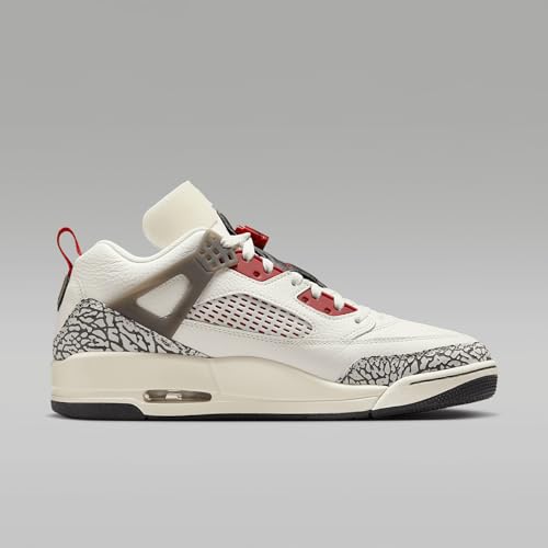 Jordan Spizike Low Men's Shoes (FQ1759-116, Sail/Anthracite/Coconut Milk/Varsity Red)3